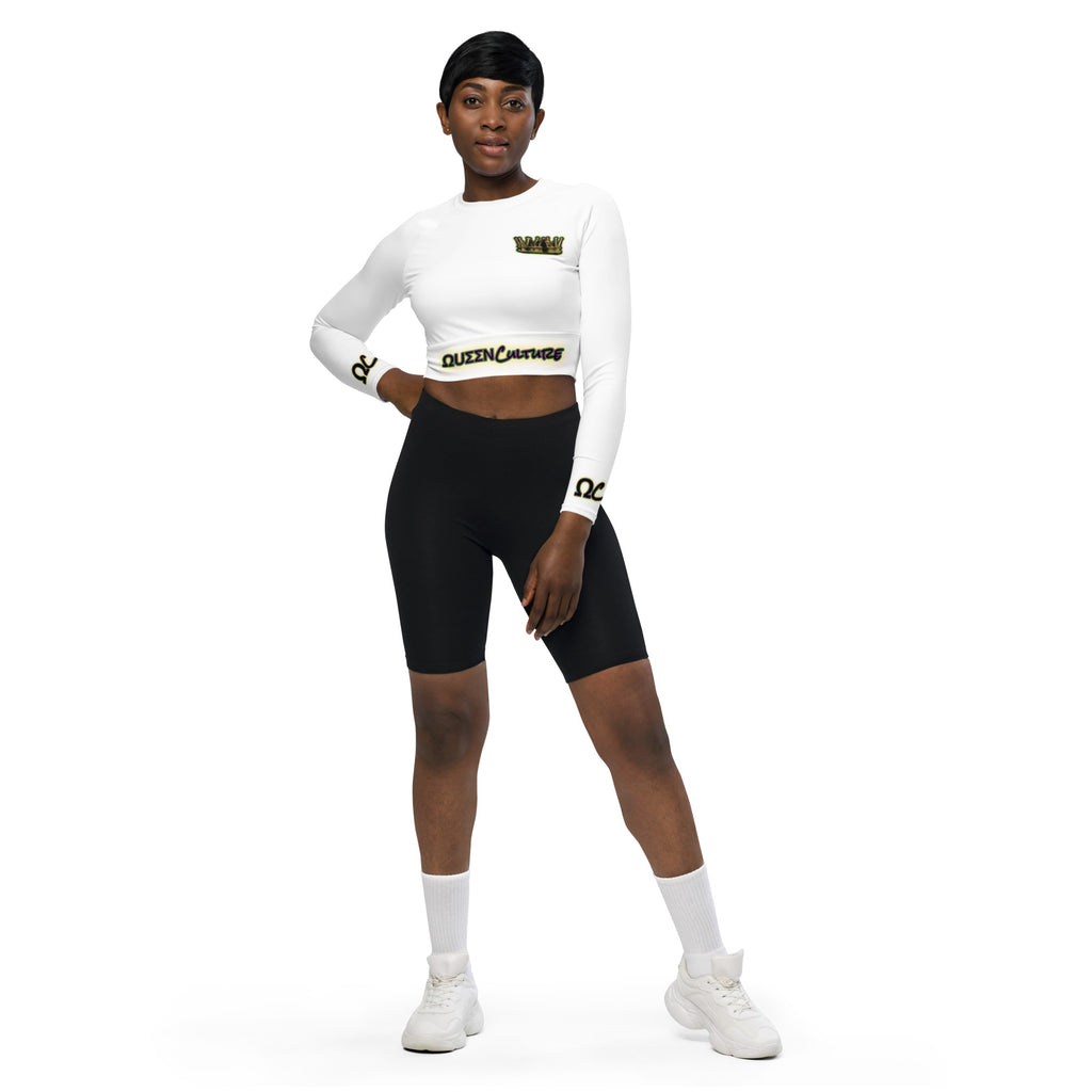 Queen Culture long-sleeve crop top