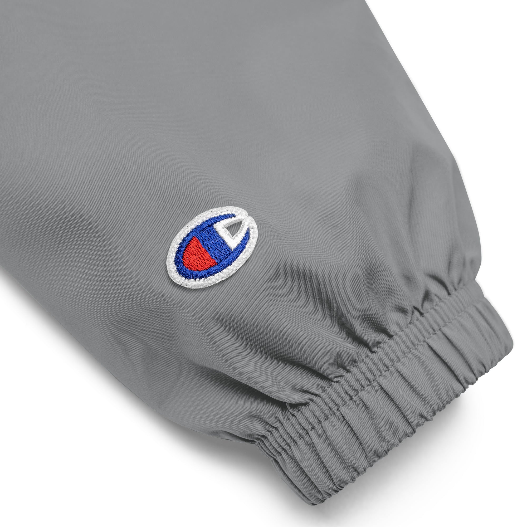 QueenVCulture Logo Embroidered Champion Packable Jacket