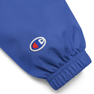 QueenVCulture Logo Embroidered Champion Packable Jacket