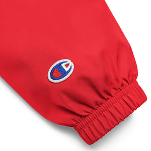 QueenVCulture Logo Embroidered Champion Packable Jacket