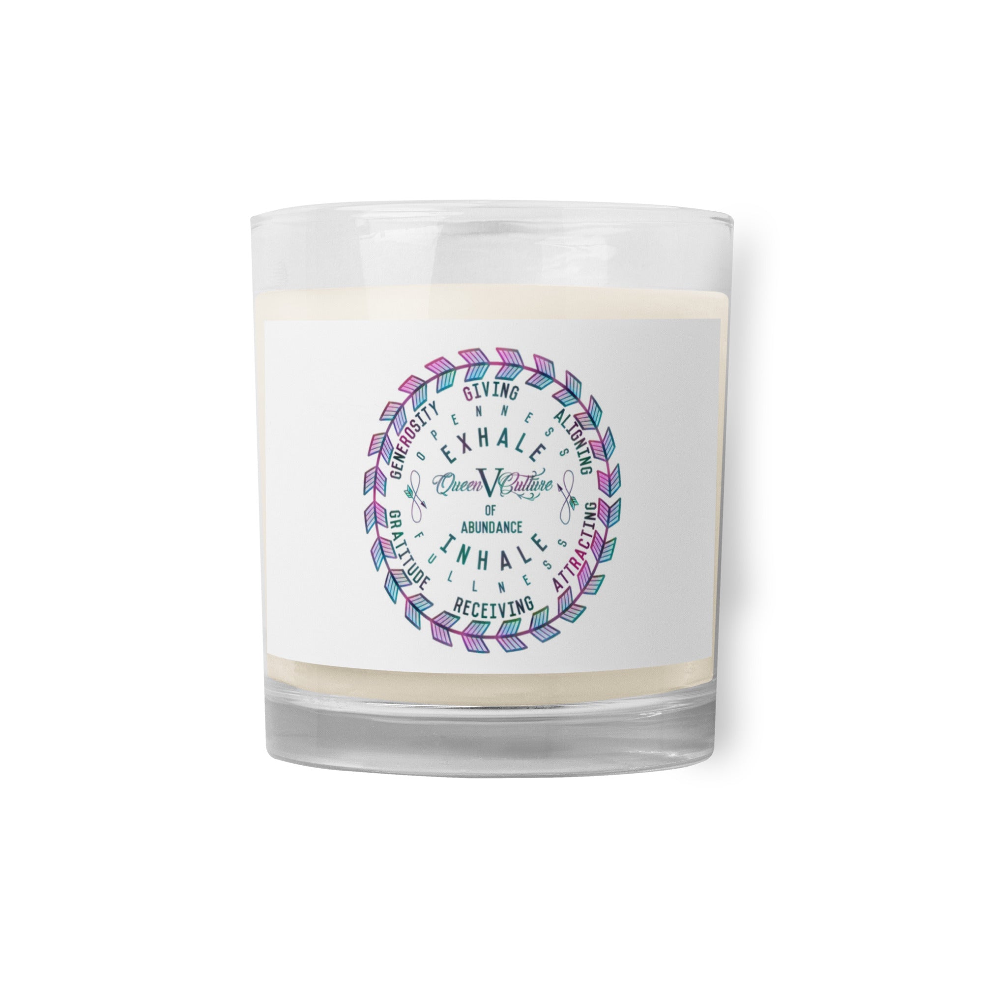 QueenVCulture Motto Glass Jar Soy Wax Candle