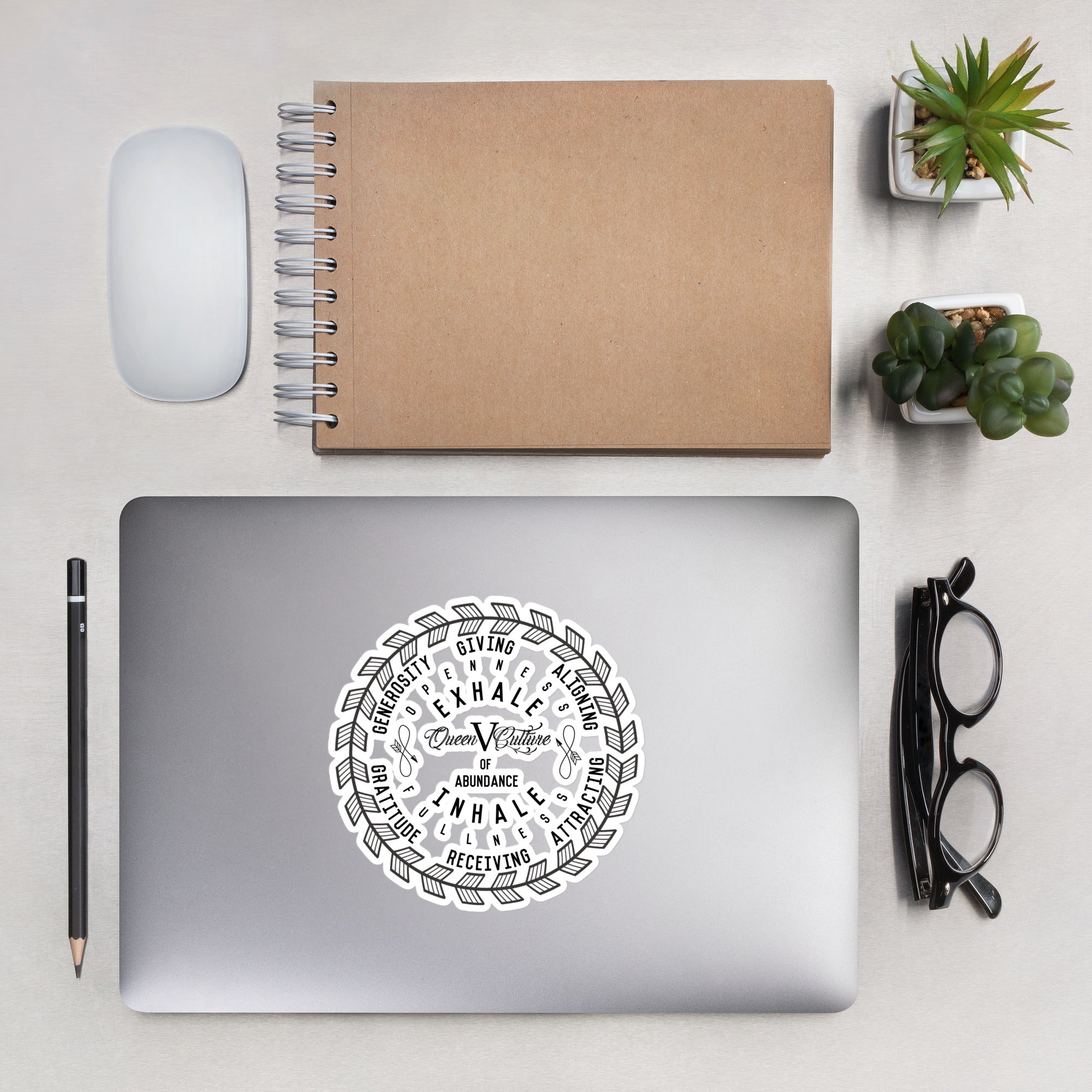 QVC Motto Bubble-free stickers