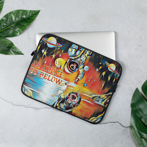 As Above So Below Laptop Sleeve