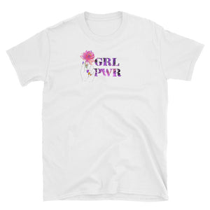 GRL PWR [LOTUS]  Short-Sleeve T-shirt - Queen V Culture 