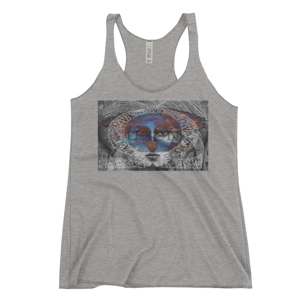 “Colliding Galaxies into Perfection” ΩVζ Racerback Tank - Queen V Culture 