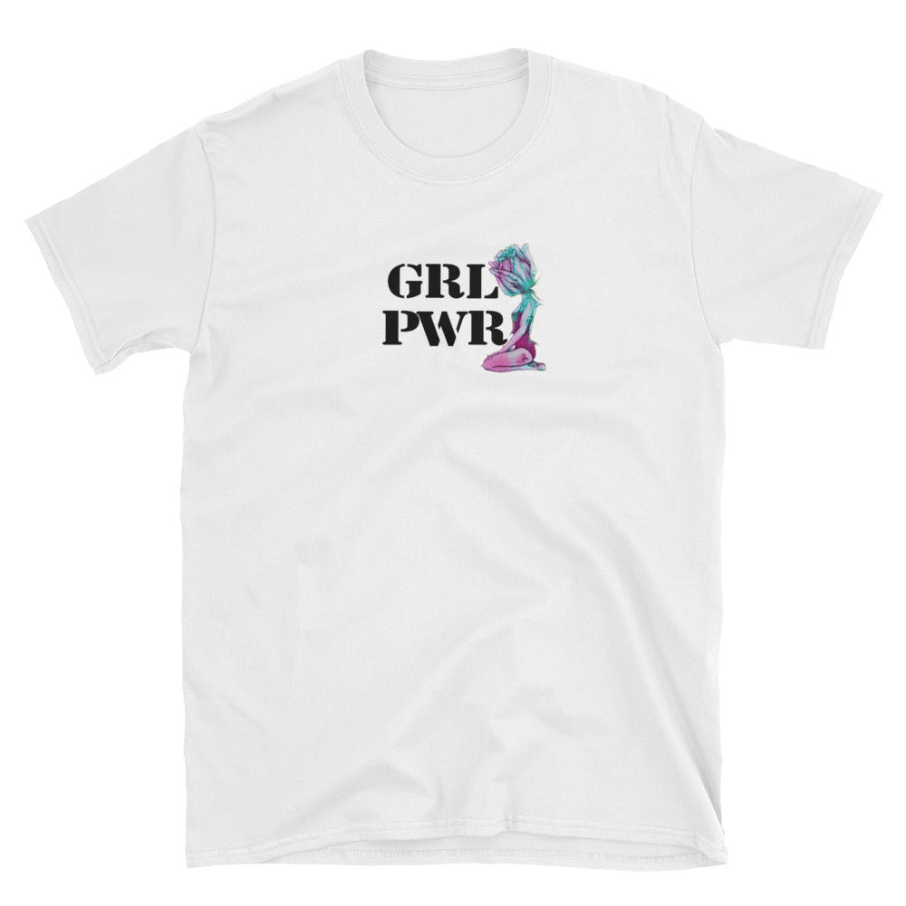 *GRL PWR* [Rising Rose] Short-Sleeve T-Shirt - Queen V Culture 