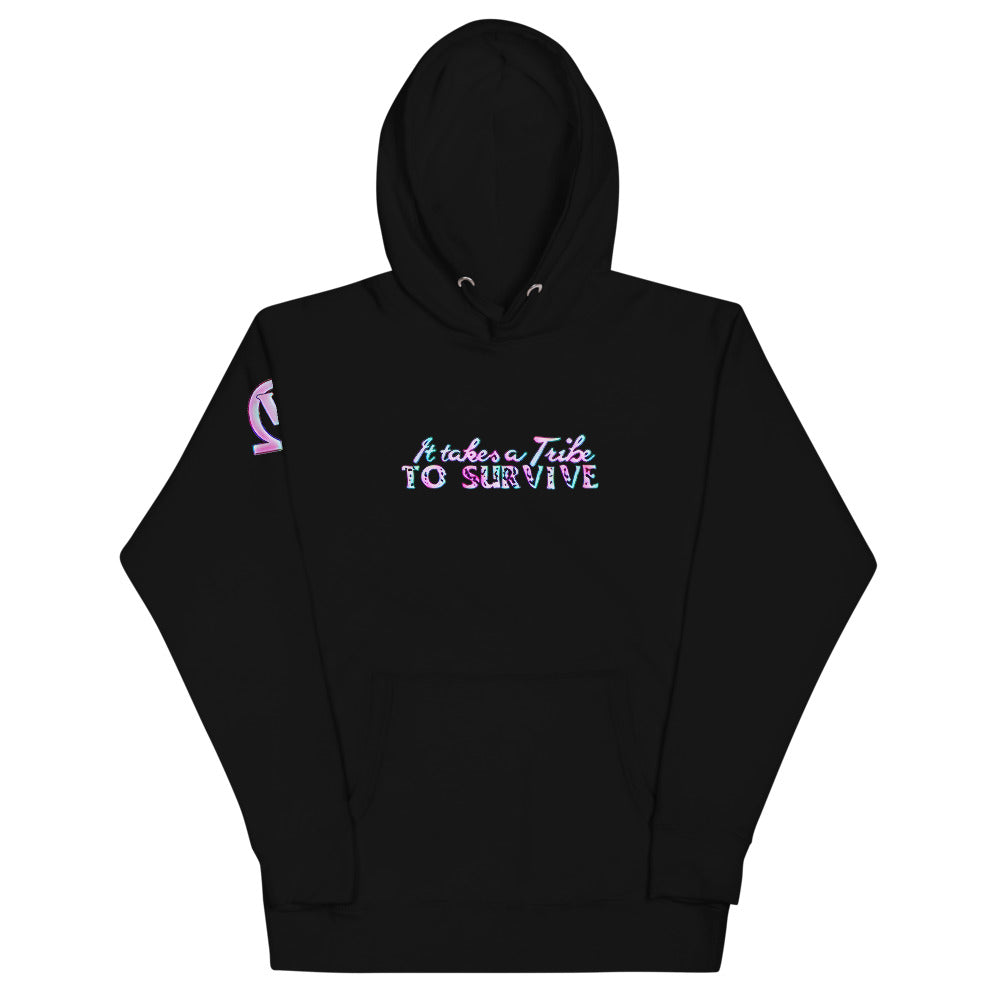 “It takes a Tribe To Survive” ΩVζ Hoodie - Queen V Culture 