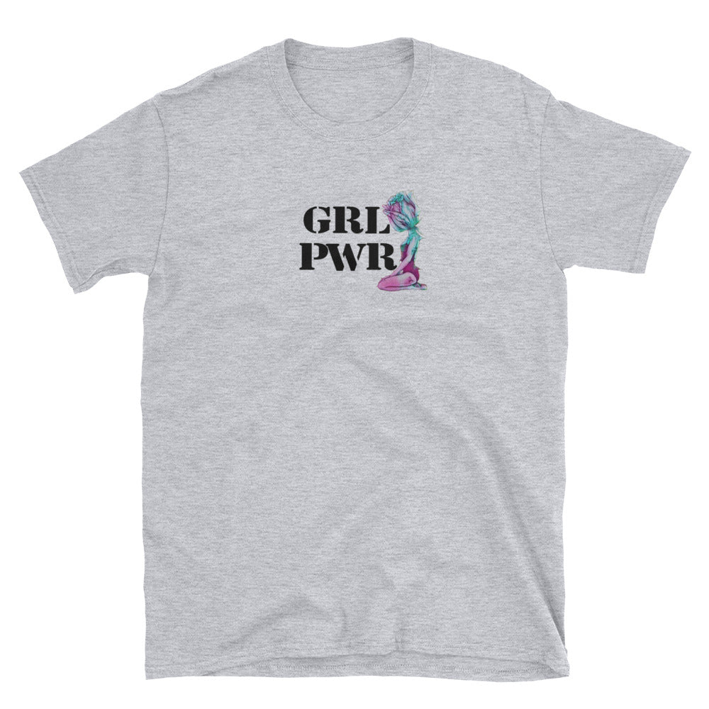 *GRL PWR* [Rising Rose] Short-Sleeve T-Shirt - Queen V Culture 