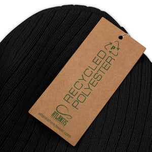 QueenVCulture Logo Ribbed knit beanie