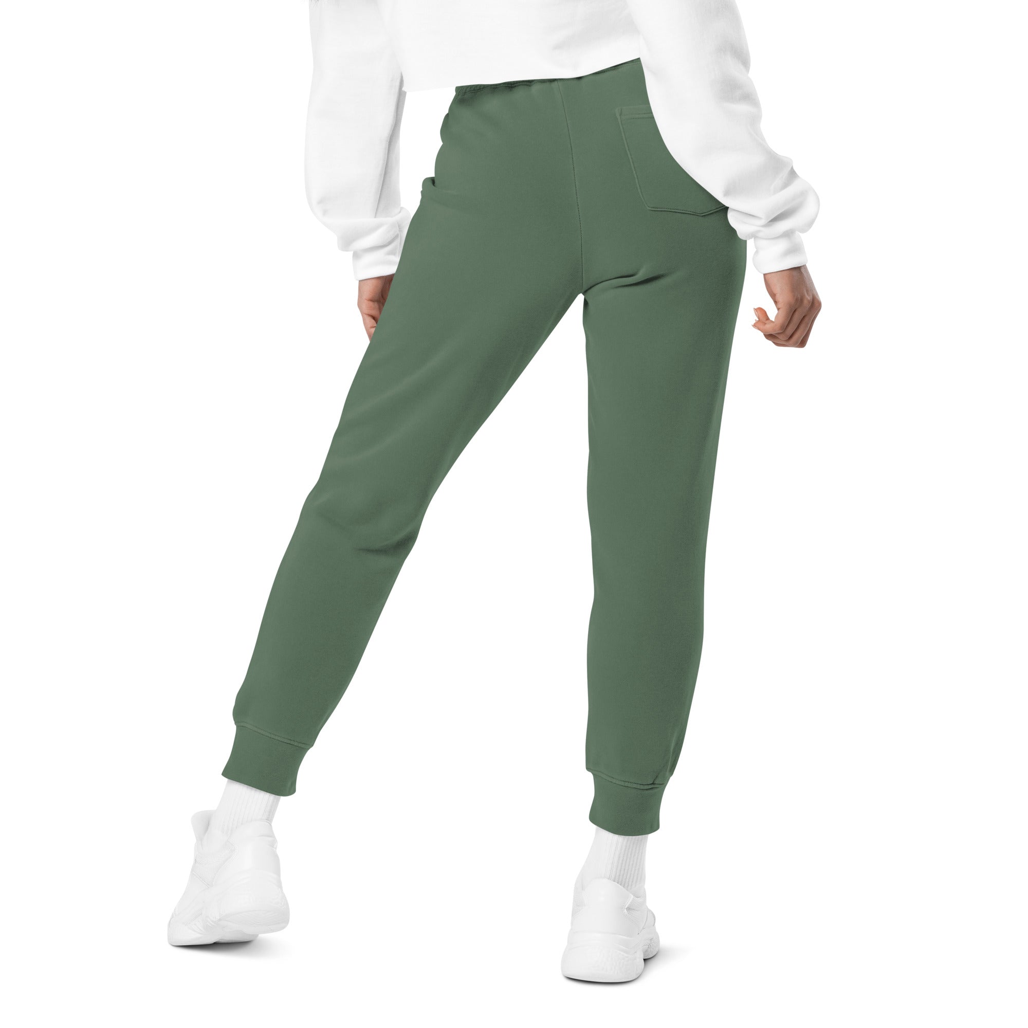 QueenVCulture Embroidered Logo pigment-dyed sweatpants