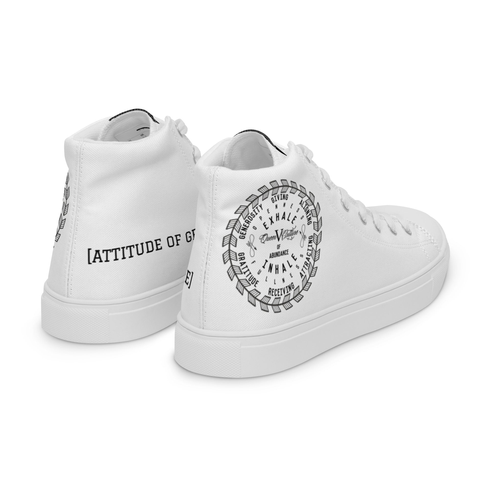 Women’s high top canvas shoes