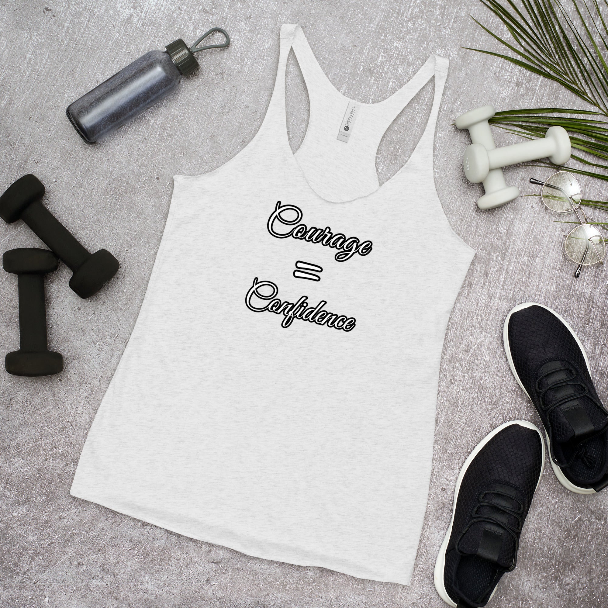 Courage=Confidence QVC Racerback Tank