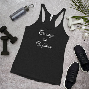 Courage=Confidence QVC Racerback Tank