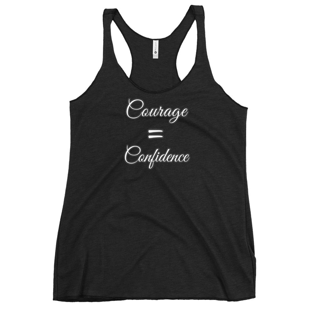 Courage=Confidence QVC Racerback Tank