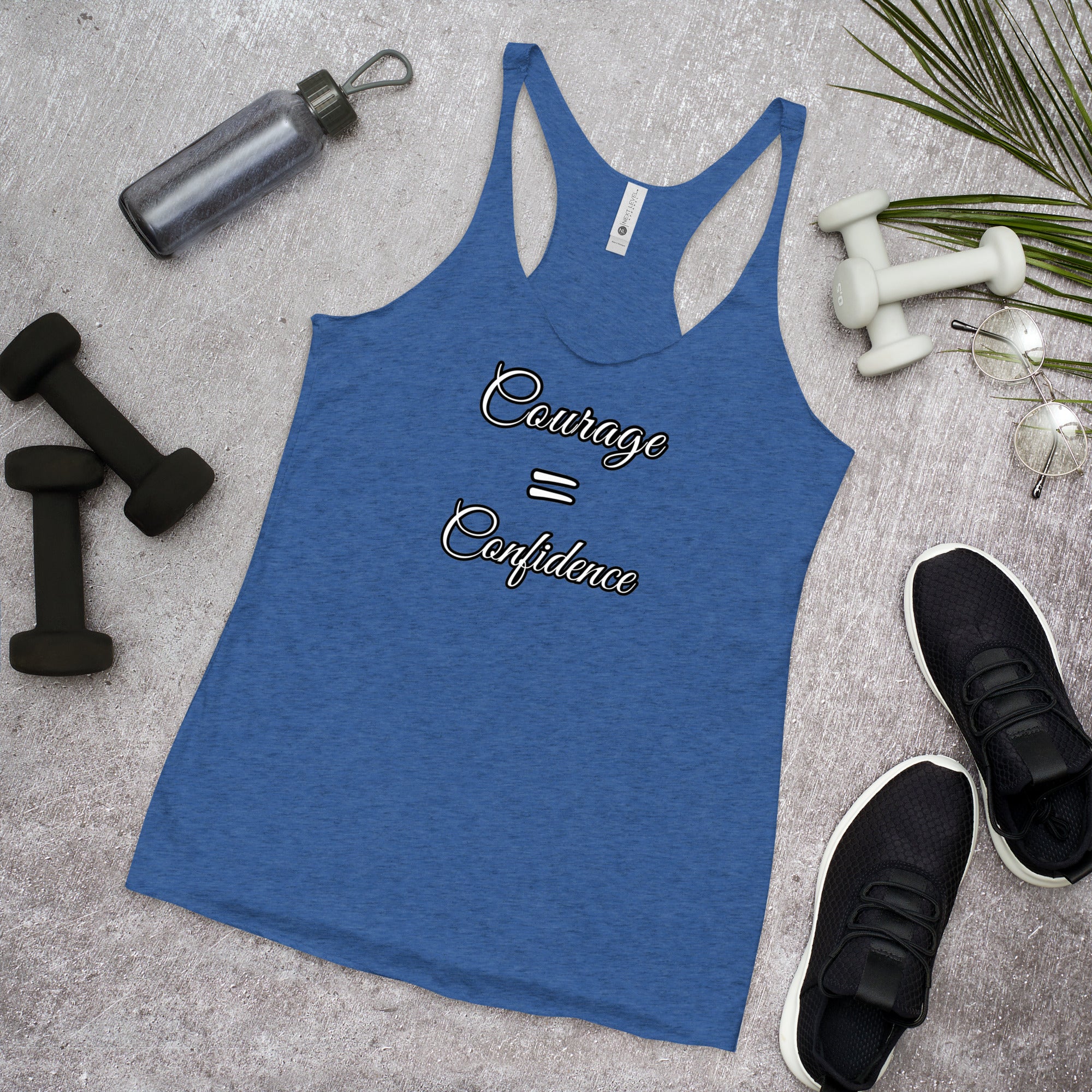 Courage=Confidence QVC Racerback Tank