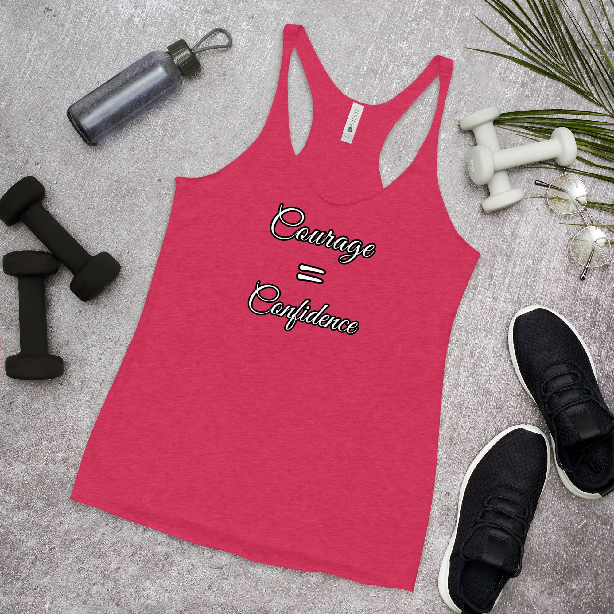 Courage=Confidence QVC Racerback Tank