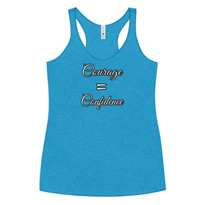 Courage=Confidence QVC Racerback Tank