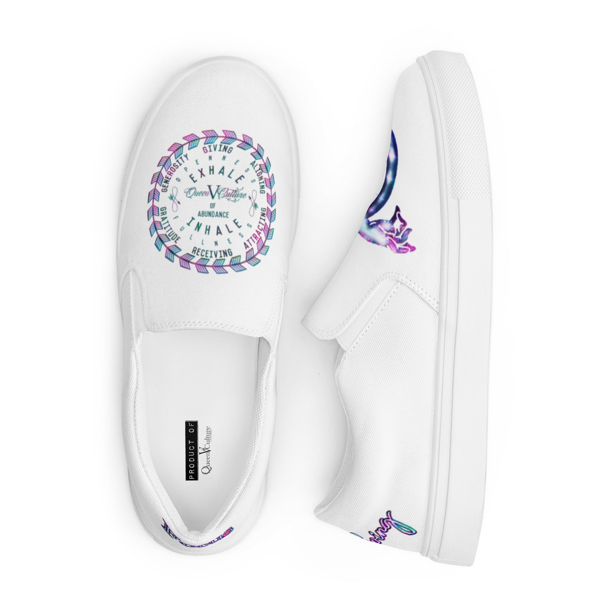 QVC MOTTO slip-on canvas shoes