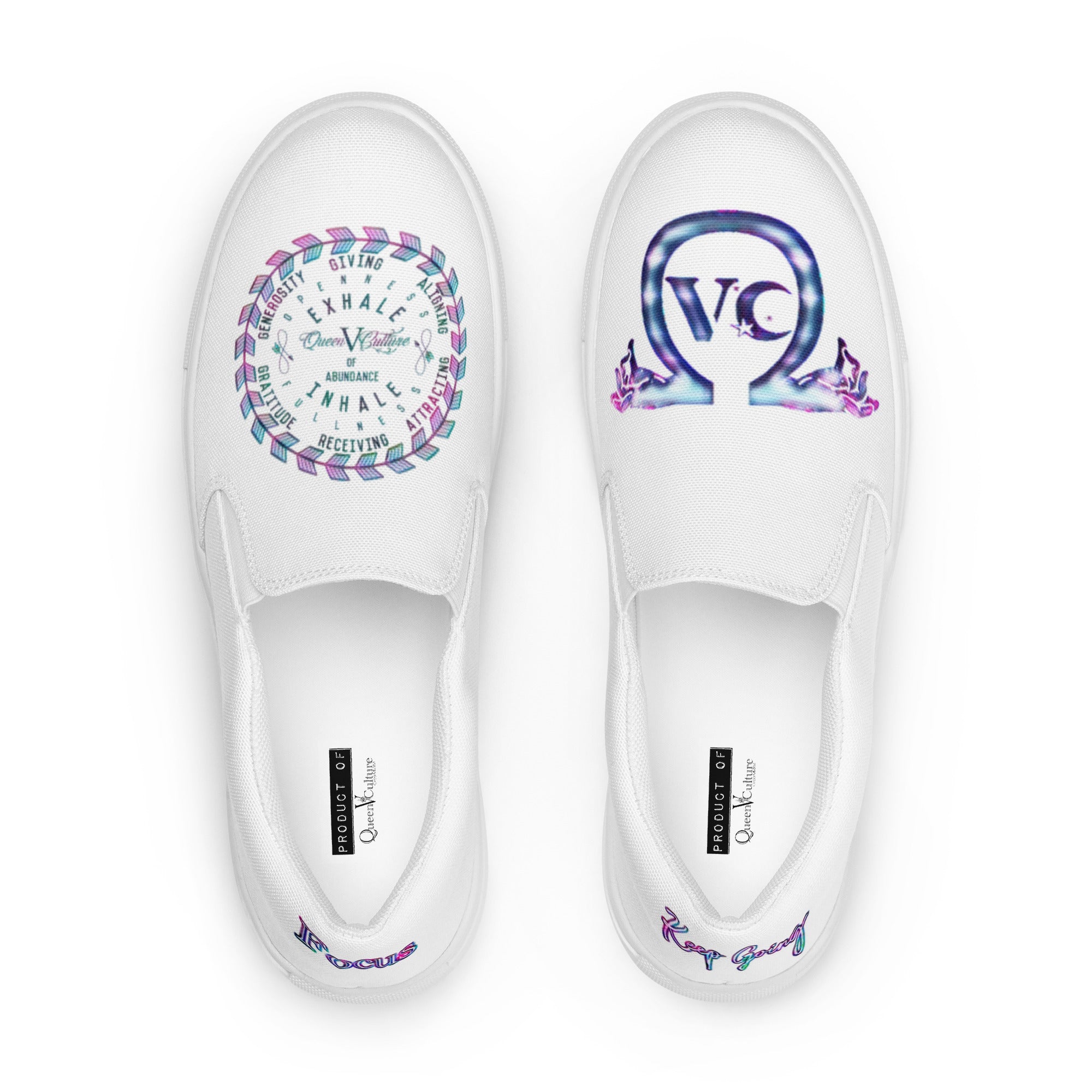 QVC MOTTO slip-on canvas shoes