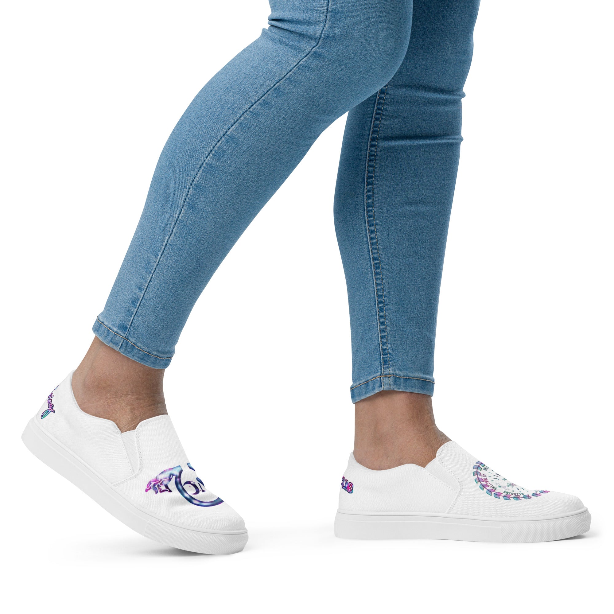 QVC MOTTO slip-on canvas shoes